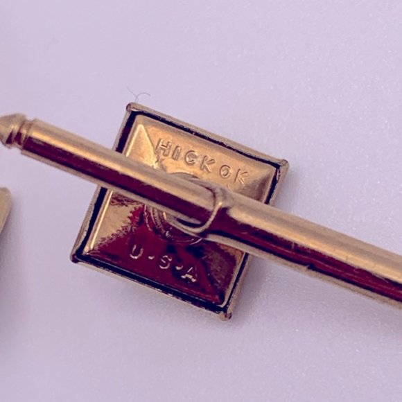 💝 Vintage HICKOK 3 Pairs Cufflinks - Picture 3 of 11